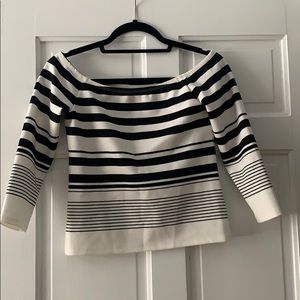 Cropped off the shoulder top